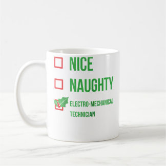 Mug Technicien Électromécanique Noël Drôle 	 Ba