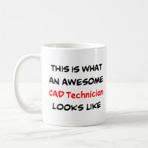 Mug technicien en cad, génial