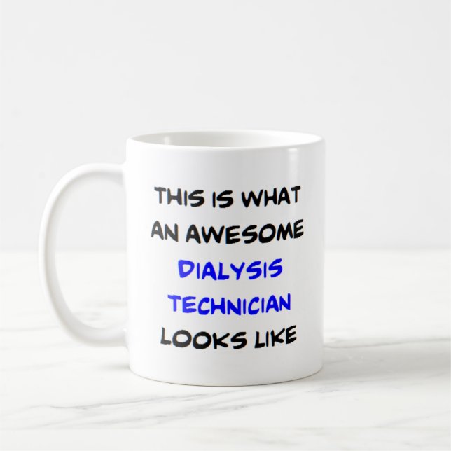 Mug technicien en dialyse, génial (Gauche)