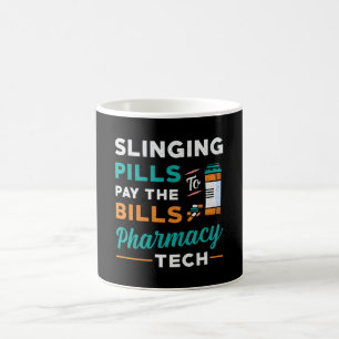 Mug Technicien en pharmacie pilules de collage pharmac