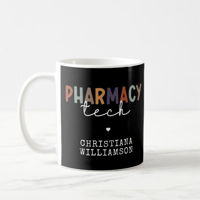 Mug Technicien en pharmacie sur mesure (Gauche)