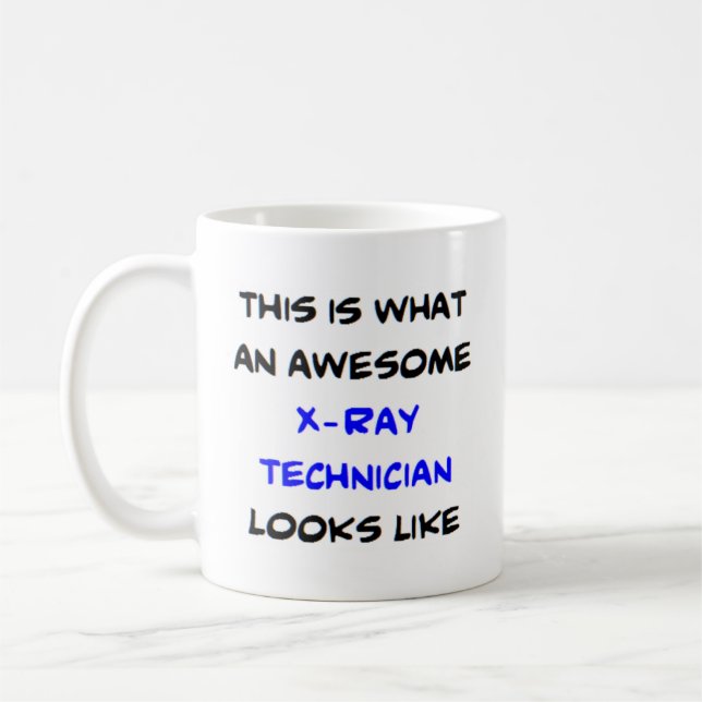 Mug technicien en radiographie, génial (Gauche)