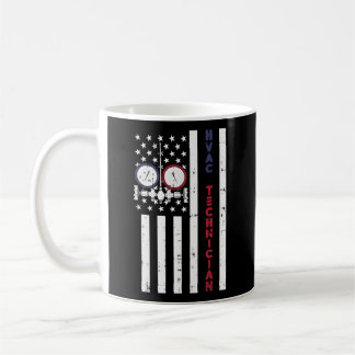 Mug Technicien Hvac Drapeau Américain Fier Usa Hvac Te
