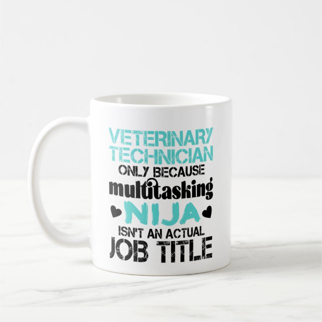 Mug Technicien vétérinaire Amoureux des animaux Vet Te (Gauche)