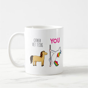 Mug Technicien vétérinaire Unicorn Funny Vet Tech