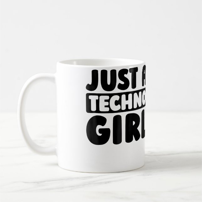 Mug Techno Clubbing Raver Electro Rave Just A Techno G (Gauche)