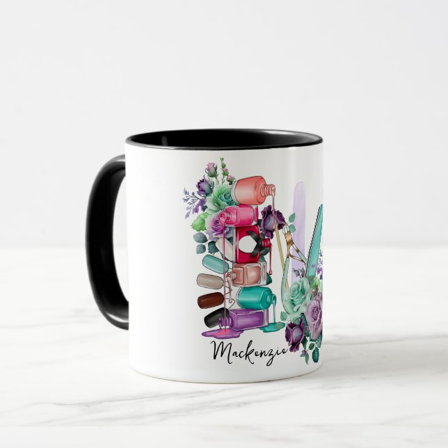 Mug Technologie de l'ongle personnalisée (Devant gauche)