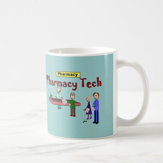 Mug Technologie de pharmacie avec la conception de (Droite)
