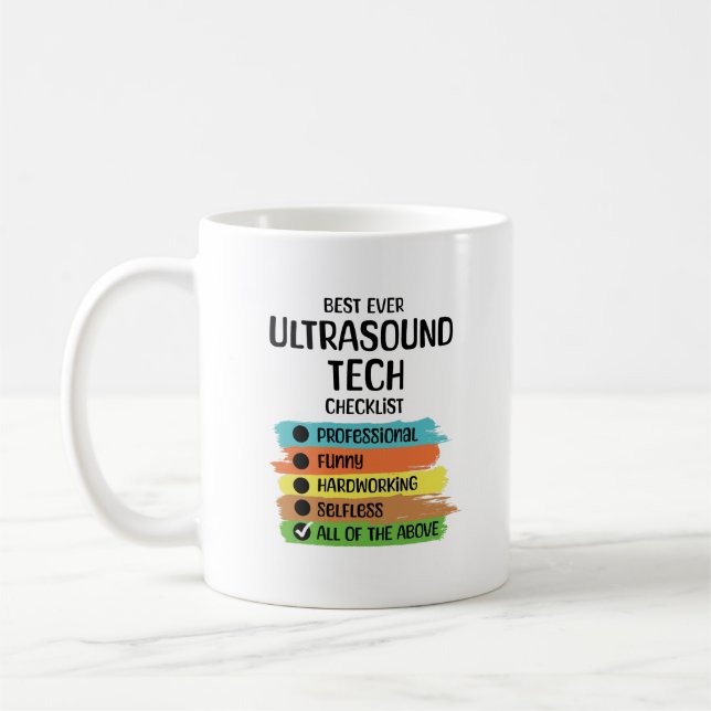 Mug Technologue en technologie d'ultrasound Sonographe (Gauche)