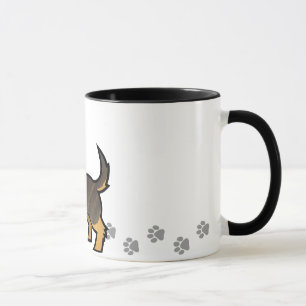 Mug Teckel de bande dessinée (wirehair)