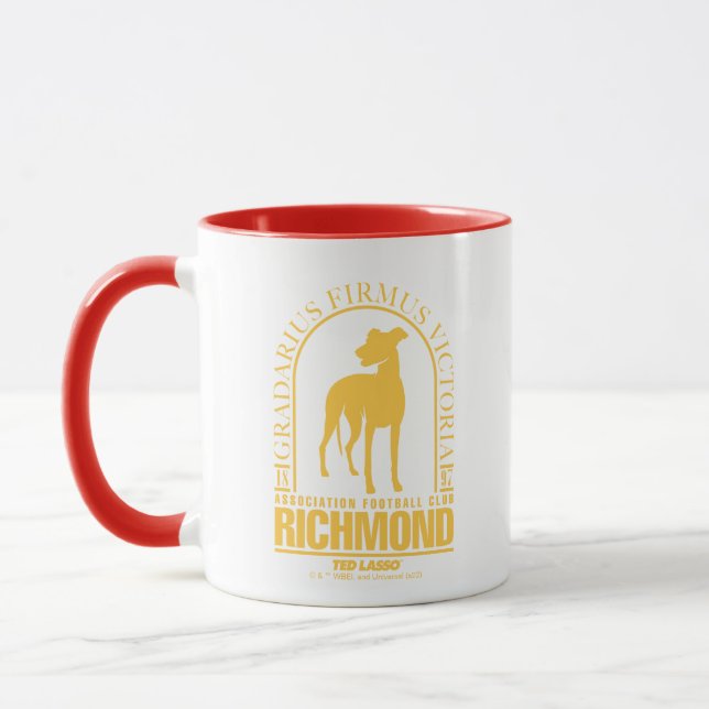 Mug Ted Lasso | AFC Richmond Gold Arched Logo (Gauche)