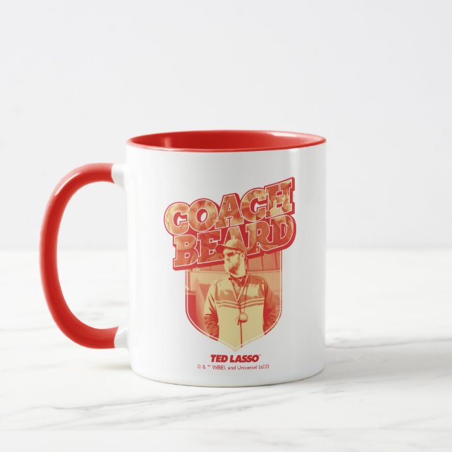 Mug Ted Lasso | Badge de la barbe de l'entraîneur (Gauche)