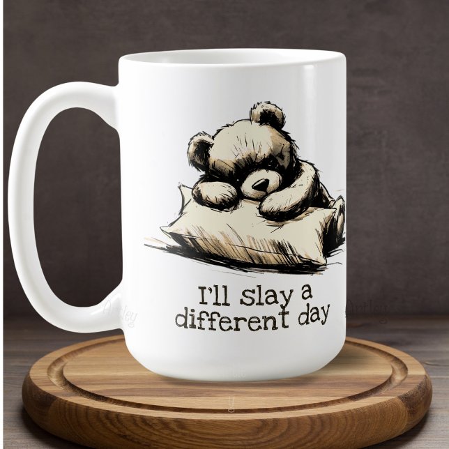 Mug Teddy Bear Hugh Coussin Brown Self Care Rest (Créateur téléchargé)