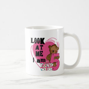 Mug Teddy Bear I'm 5 Anniversaire T-shirts et cadeaux