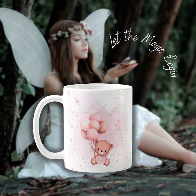 Mug Teddy rose avec ballons (Créateur téléchargé)