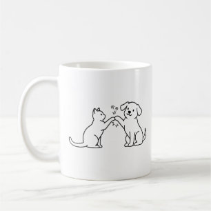 Mug Tee-shirt artistique de rivalité chauffée entre ch