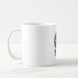 Mug Tee-shirt graphique vectoriel de Noël patriotique