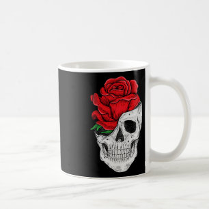 Mug Tee - shirts graphiques du crâne floral - Hallowee