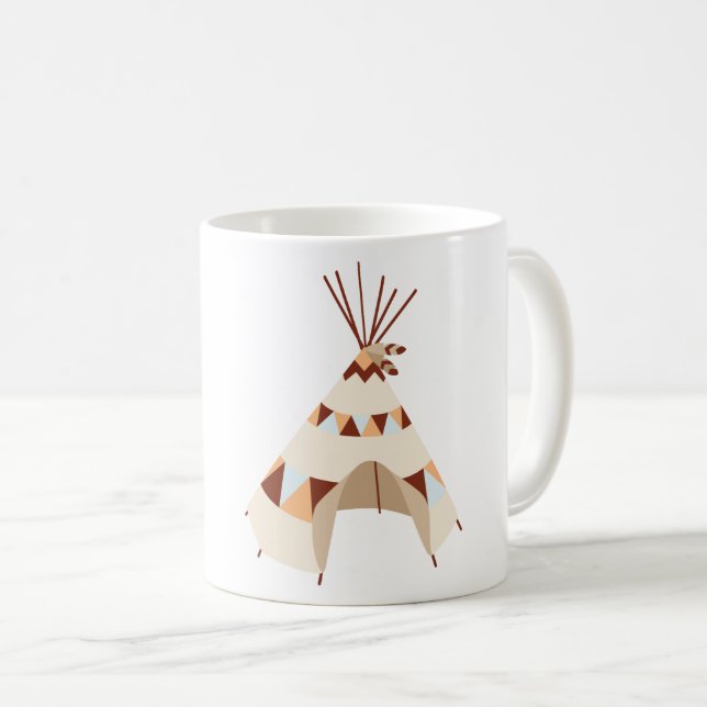 Mug Teepee indigène (Devant droit)