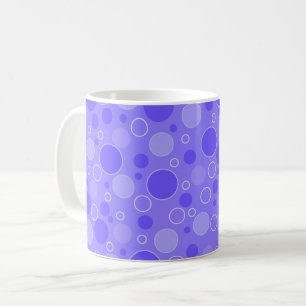 Mug Teintes violettes lilas avec des pois dans les ann