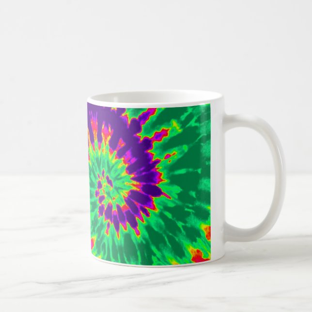 Mug Teinture à tarte violette et verte (Droite)