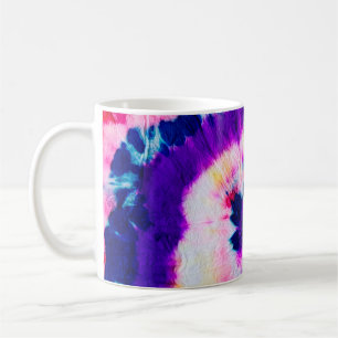 Mug Teinture de tourbillon. Teinture en tissu arc-en-c