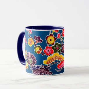 Mug Teinture d'okinawaïen japonaise (Bingata)