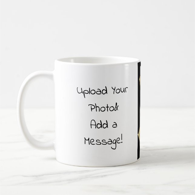 Mug Télécharger une photo et ajouter un message person (Gauche)