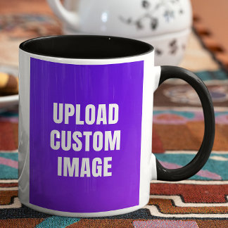 Mug Téléchargez 2 images personnalisées - Ajoutez les