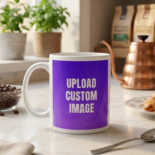 Mug Téléchargez 2 images personnalisées - Ajoutez les