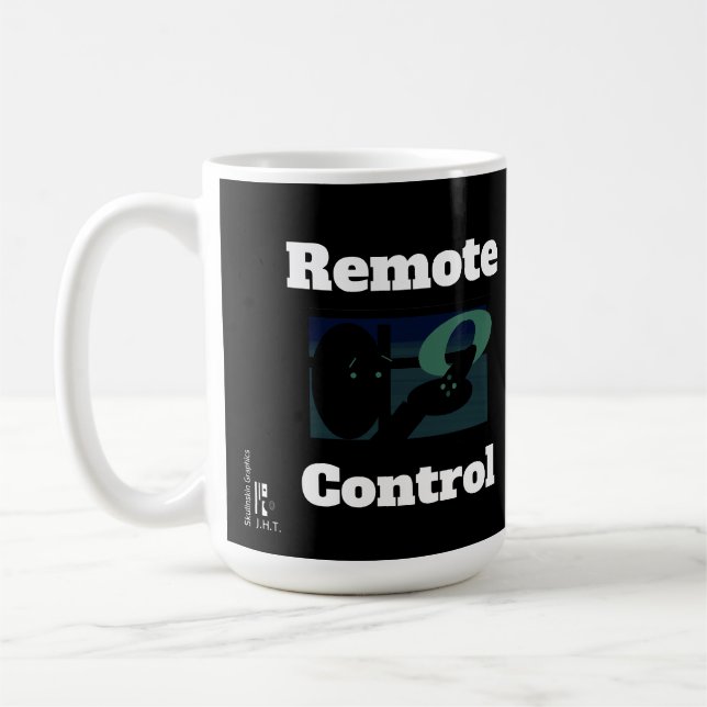Mug "Télécommande" SKULLNSKIN Grph par J.H. Thornton  (Gauche)