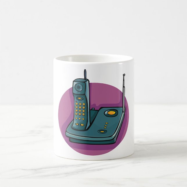 Mug Téléphonie Et Bouchon De Machine De Réponse (Créateur téléchargé)