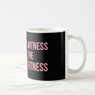 Mug Témoin de cotation de sauvetage le rose de noir d