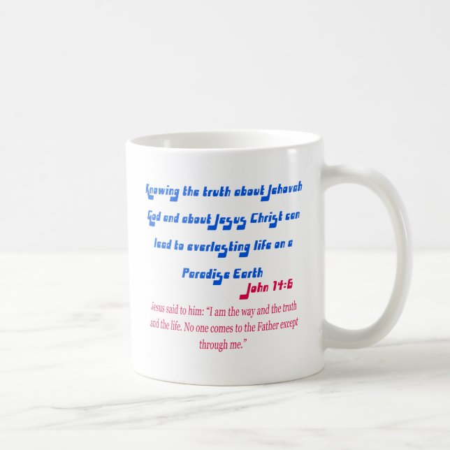 Mug Témoin de Jéhovah Jean14-6 (Droite)