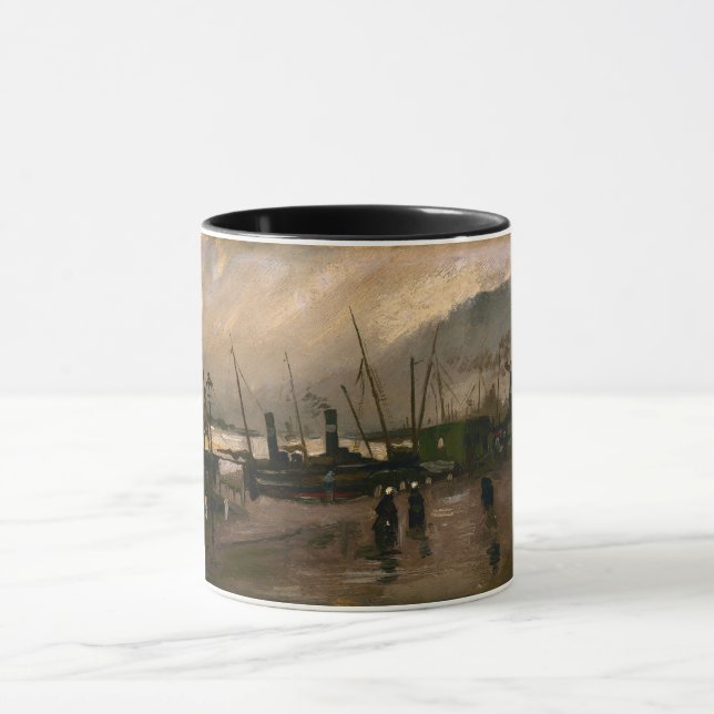 Mug Tempête portuaire des pêcheurs d'Amsterdam par Vin (Centre)