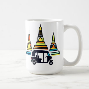 Mug Temples thaïlandais et tuk tuks