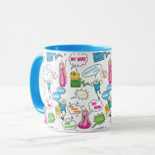 Mug Temps d'aventure   Motif d'appel de caractères