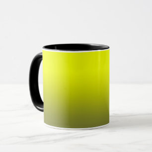 Mug Tendance de couleur pure contrastée brillante citr
