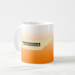 Mug - Tennessee State Map with City