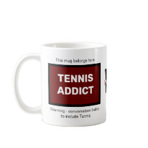 Tennis Addict Ajouter Votre Nom Monogramme Initial