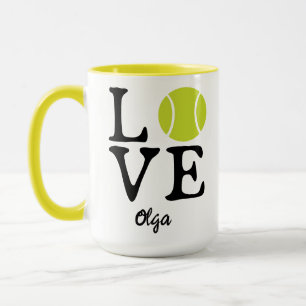 Mug Tennis Amour Personnalisé Joyeuse Journée de Ten