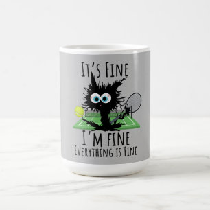 Mug Tennis Je vais bien tout est bien drôle