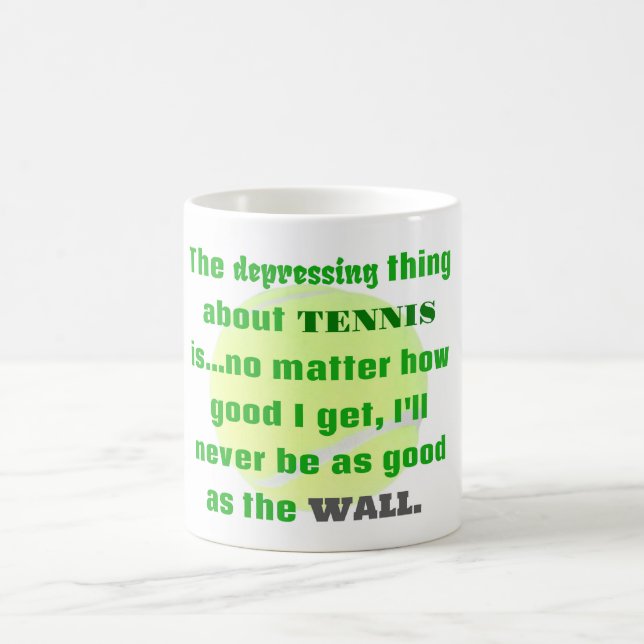 Mug Tennis Joke Cadeau Pour Rires Tennis Ball (Centre)