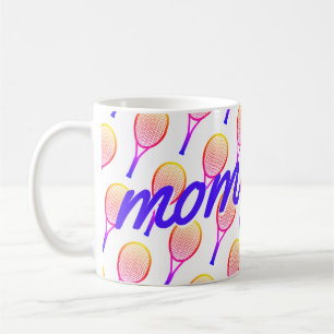 Mug Tennis Maman Fête des mères rose vif violet