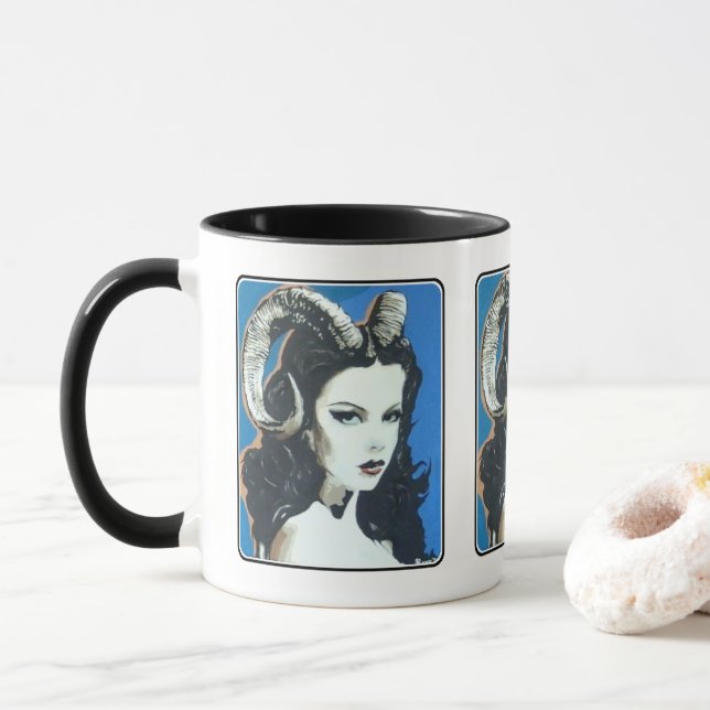 Mug 'Tentation dans la magie' Peinture sur une (Avec donut)