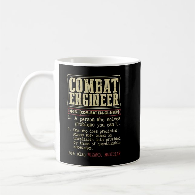 Mug Terme du dictionnaire de l'ingénieur de combat (Gauche)