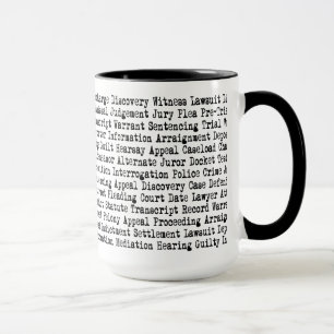 Mug Terminologie des mots juridiques