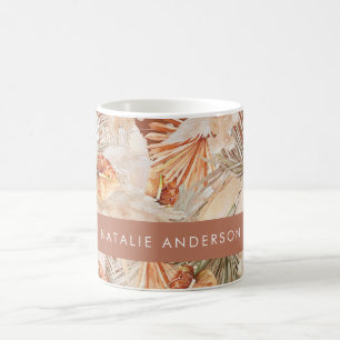 Mug Terracotta Bohême élégant moderne pampas herbe