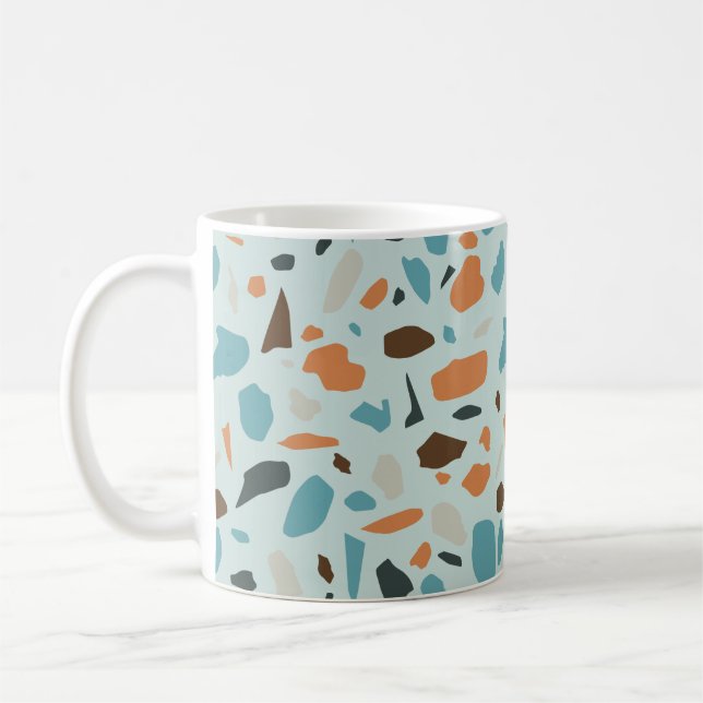 Mug Terrazzo bleu Motif (Gauche)