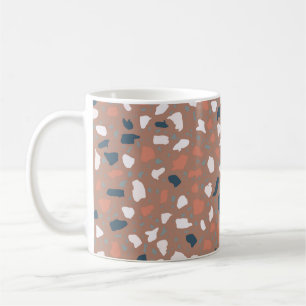 Mug Terrazzo sol motif sans soudure. pierre vintage,